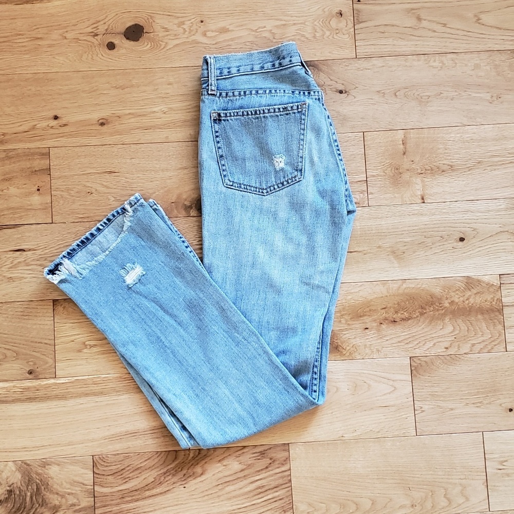 🍁Gap Low Rise Slim Fit Distressed Age Wash Jeans - Picture 4 of 5
